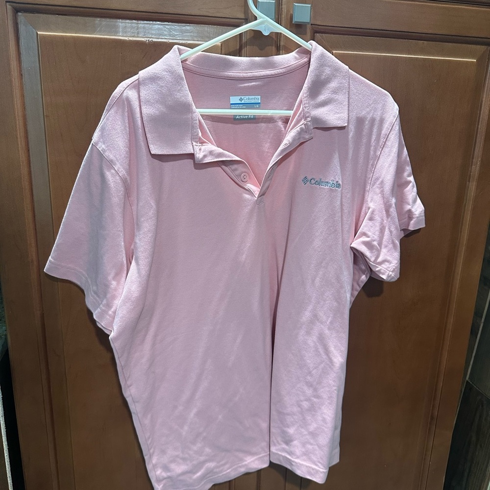 Columbia Pink Polo Shirt